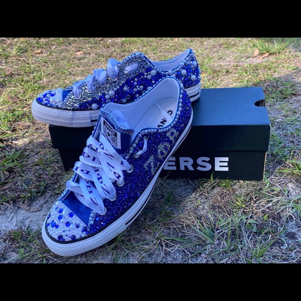 Custom Greek Rhinestone All Star Converse